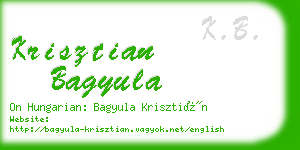 krisztian bagyula business card